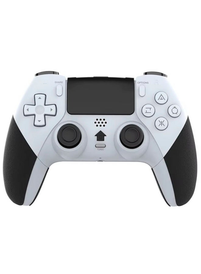 كوجار وحدة تحكم الألعاب اللاسلكية COUGAR-EGY (T28) لأجهزة PS4 والكمبيوتر الشخصي والهواتف المحمولة، وحدة تحكم عالية الأداء مزودة بخاصية الاهتزاز المزدوج، ولوحة لمس، ووظيفة Turbo، ومقبض مريح مانع للانزلاق. - Image 1